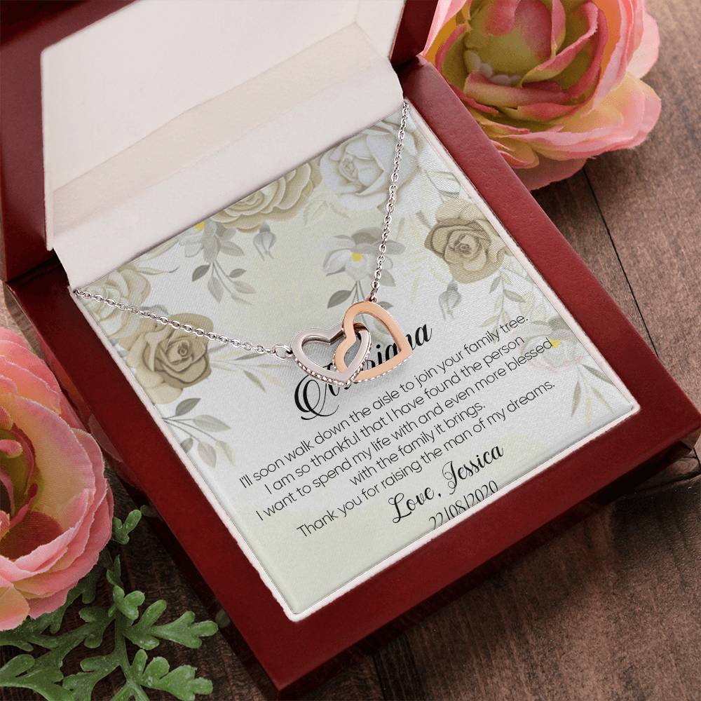 Mother Of The Groom Gift Mother Of The Bride Necklace Gift Mother In Law Necklace Gift Interlocking Heart Necklace Wedding Interlocking Hearts Necklace