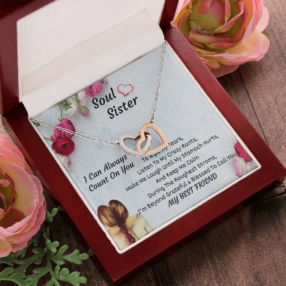 Soul Sister Interlocking Heart Necklace Interlocking Hearts Necklace
