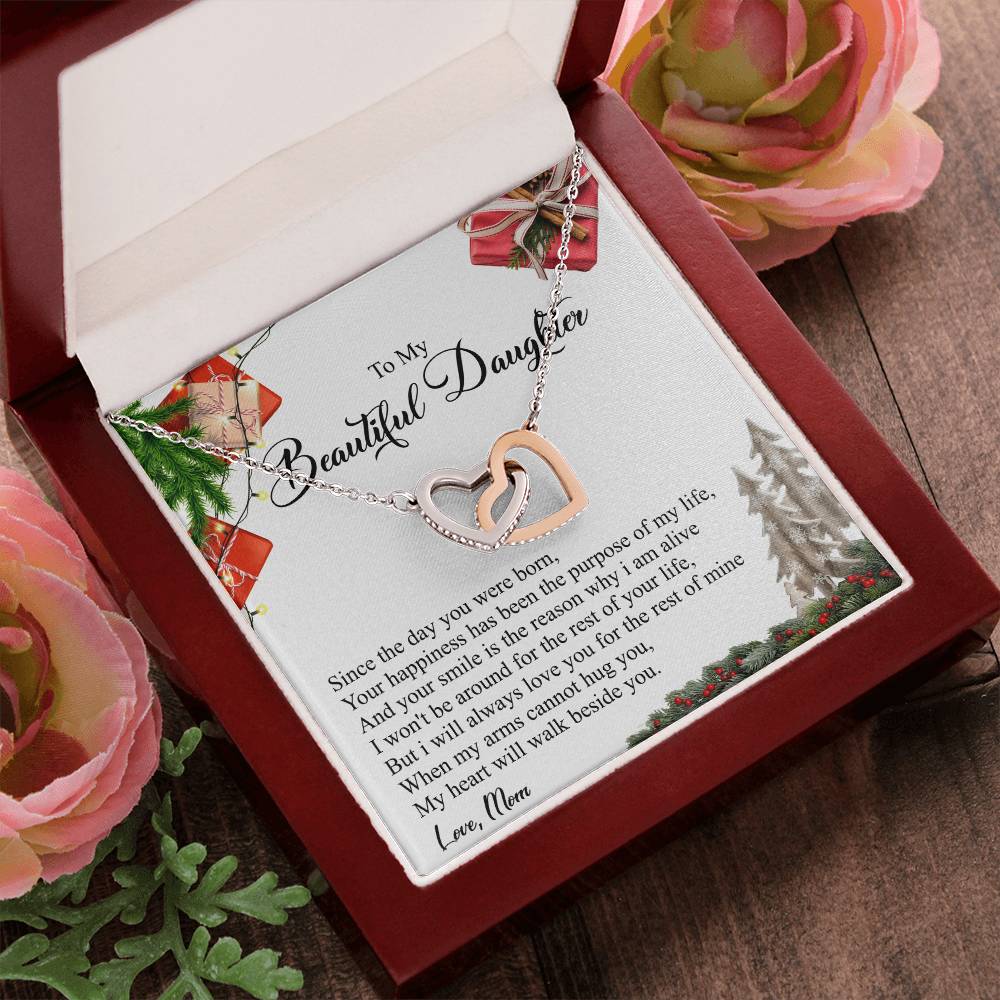 Your Happiness Has Been The Purpose Of My Life - Interlocking Heart Necklace Interlocking Hearts Necklace