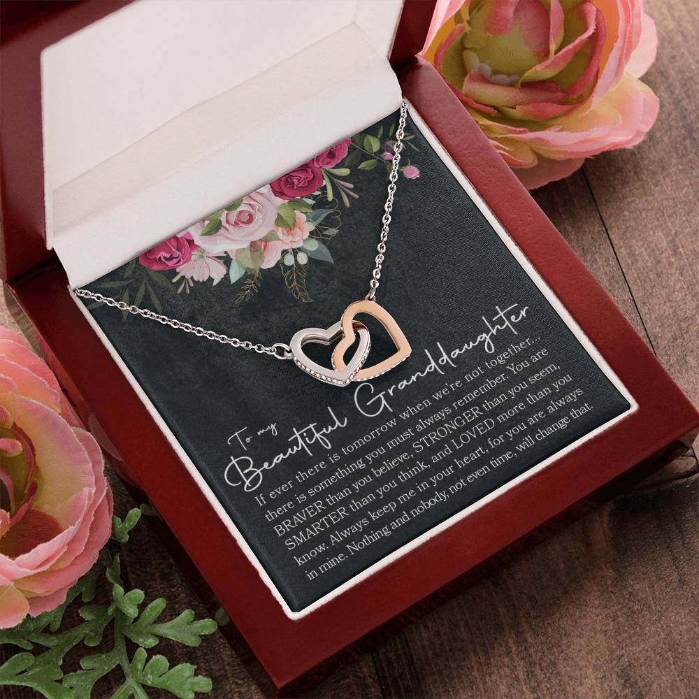 Interlocking Hearts - To Granddaughter Interlocking Hearts Necklace
