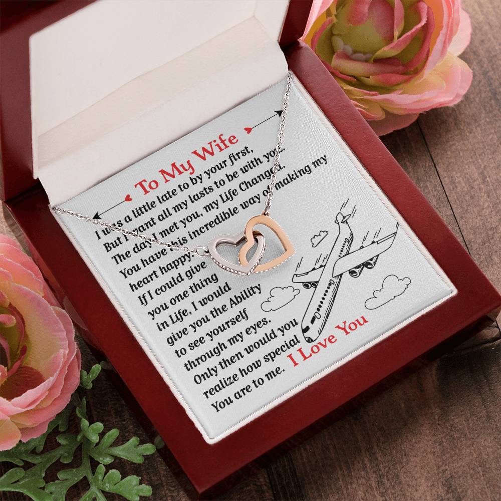 Pilot'S Wife- Interlocking Heart Necklace Interlocking Hearts Necklace