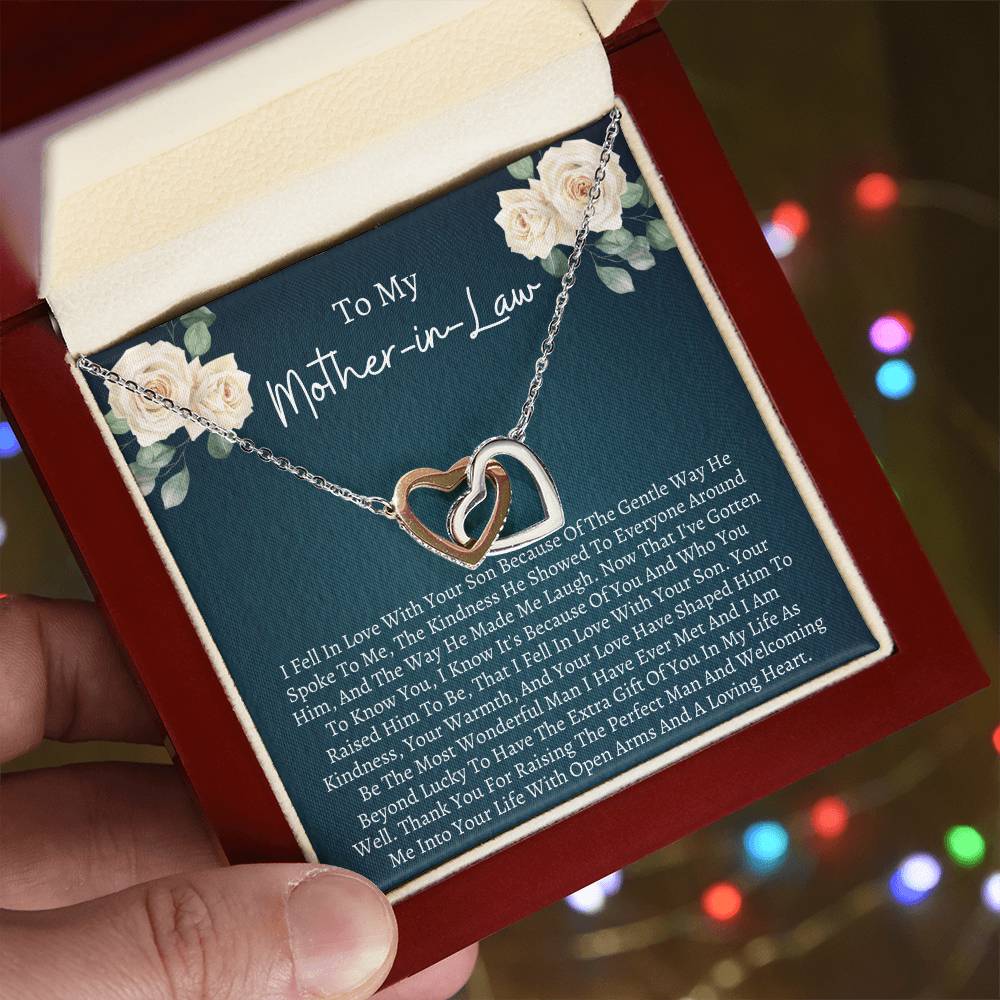 Gift For Mother In Law Interlocking Interlocking Hearts Necklace