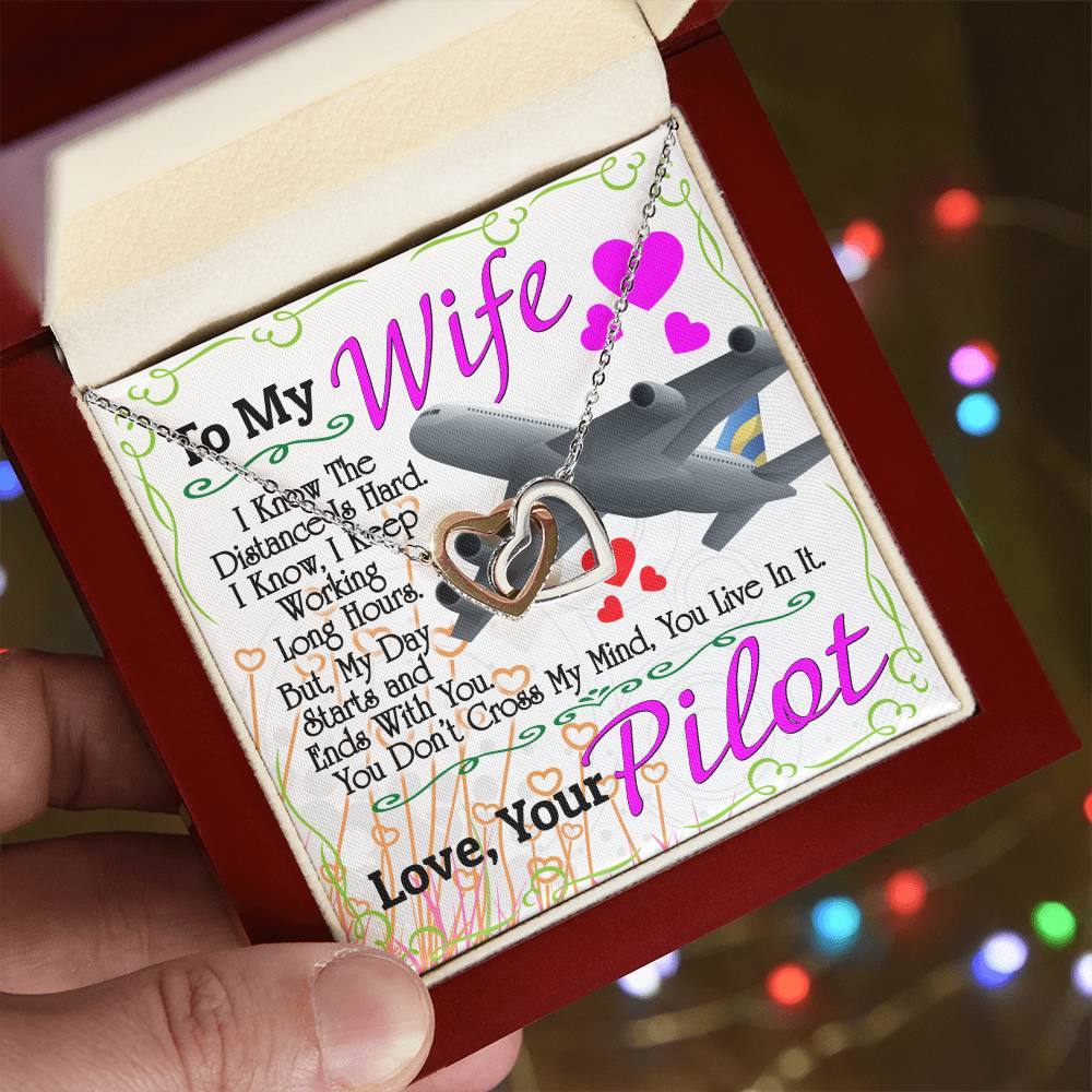 Pilot'S Wife - Interlocking Heart Necklace Interlocking Hearts Necklace