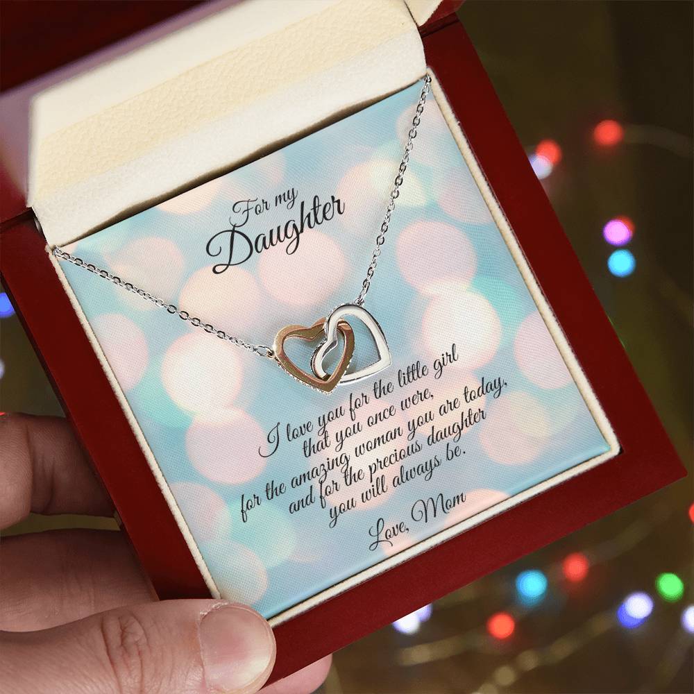 Connected Hearts Necklace Interlocking Hearts Necklace