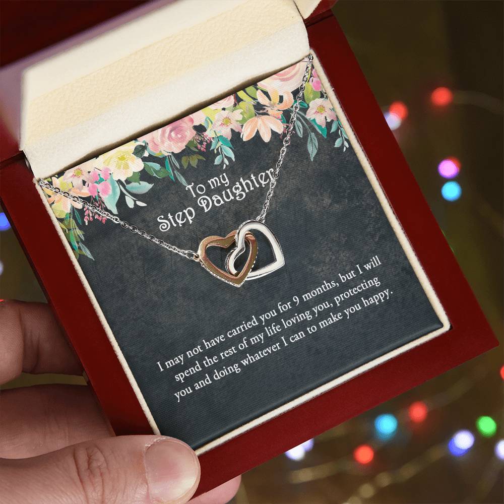 Step Daughter Necklace Stepdaughter Gift Gift From Stepmom Bonus Daughter Interlocking Hearts Interlocking Hearts Necklace