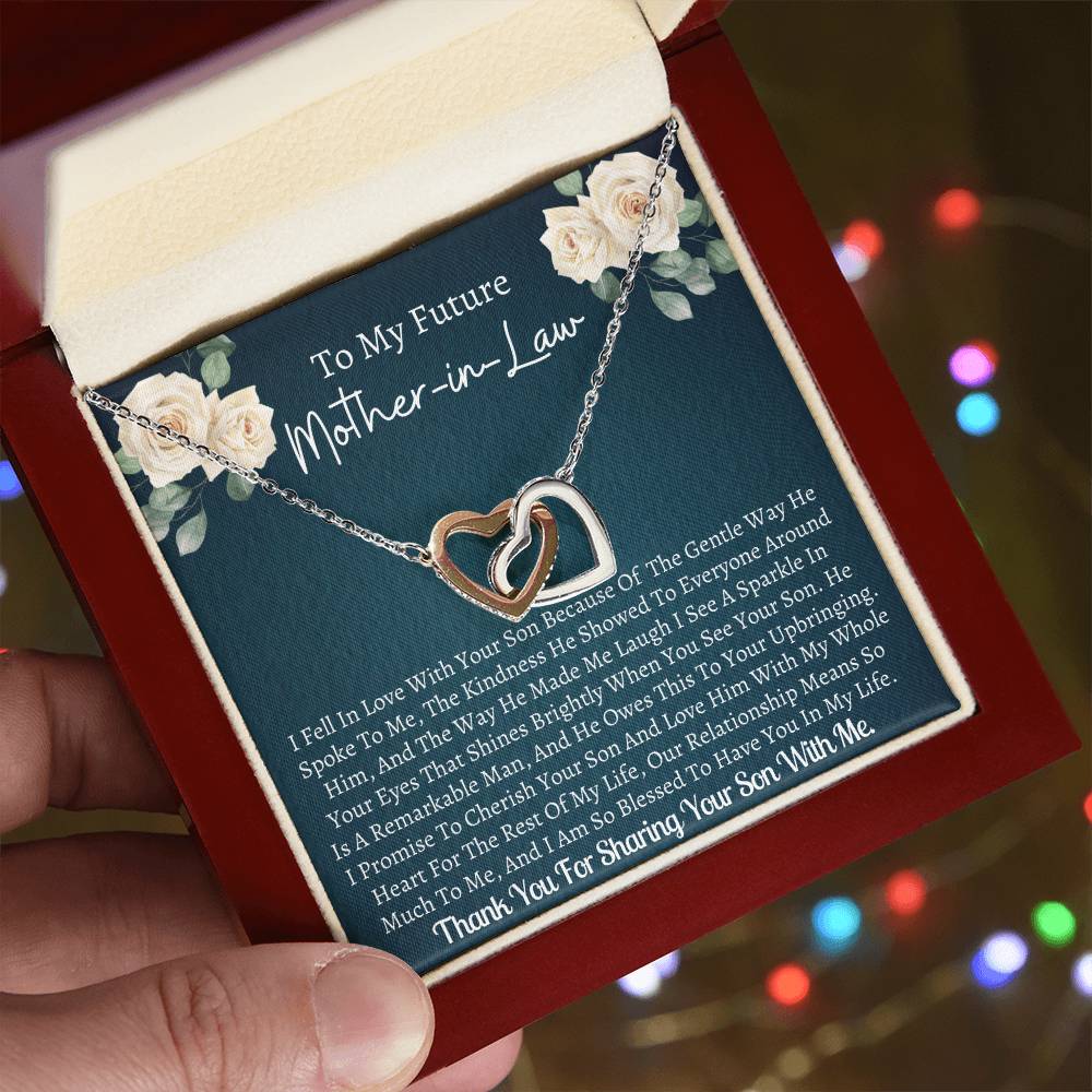 Future Mother In Law Interlocking Interlocking Hearts Necklace
