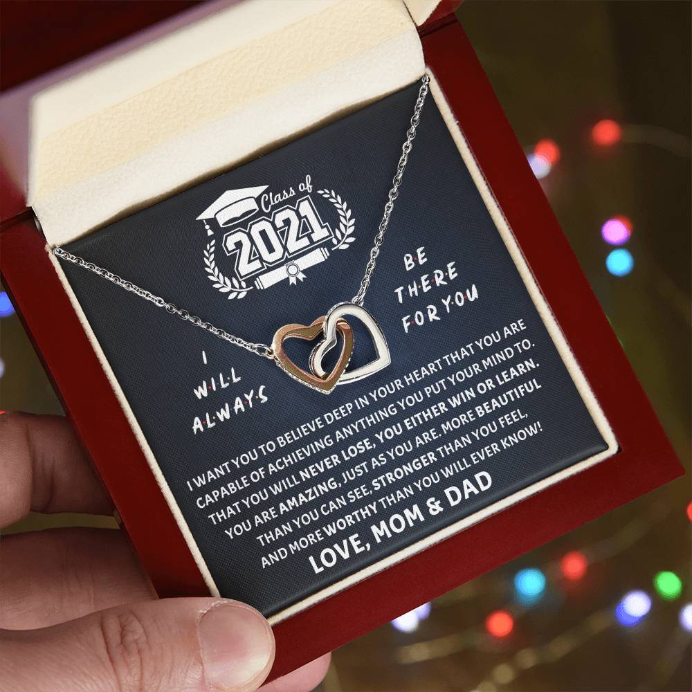 Be There For You Interlocking Hearts Necklace