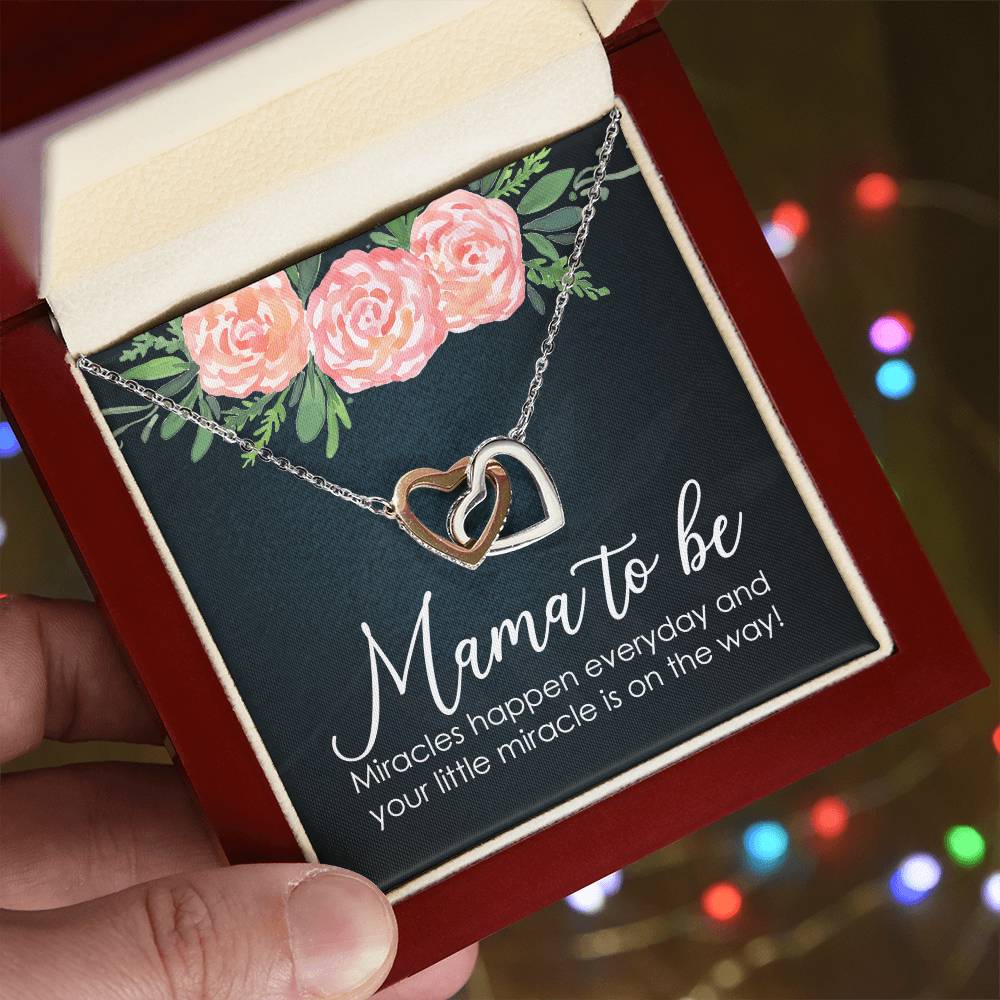 New Mom - Miracle Interlocking Hearts Necklace