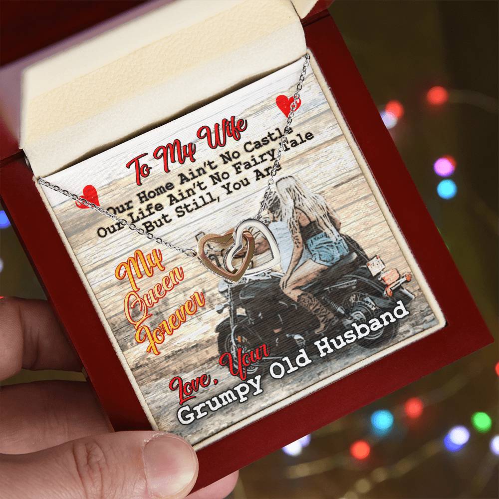 Biker'S Wife - Interlocking Heart Necklace Interlocking Hearts Necklace