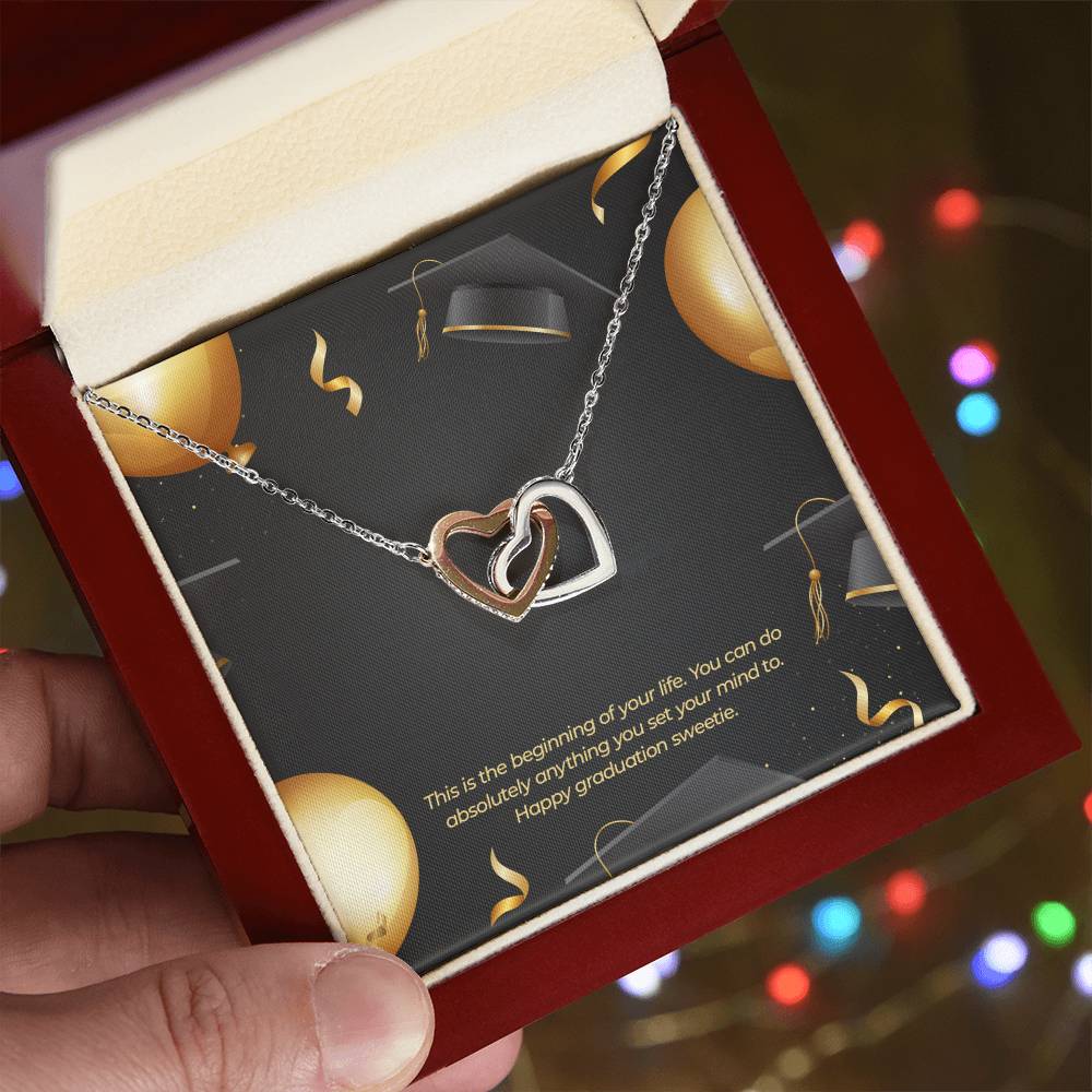 The Beginning Of Your Journey - Interlocking Hearts Necklace