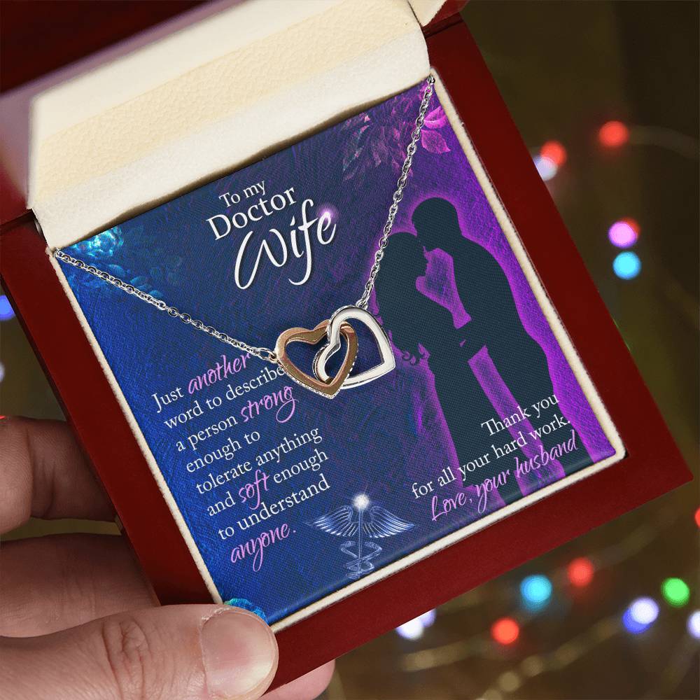 Interlocking Hearts Necklace Nurse Graduation Gift Nurse Gift Nurse Necklace Future Nurse Gift Gift For Nurse