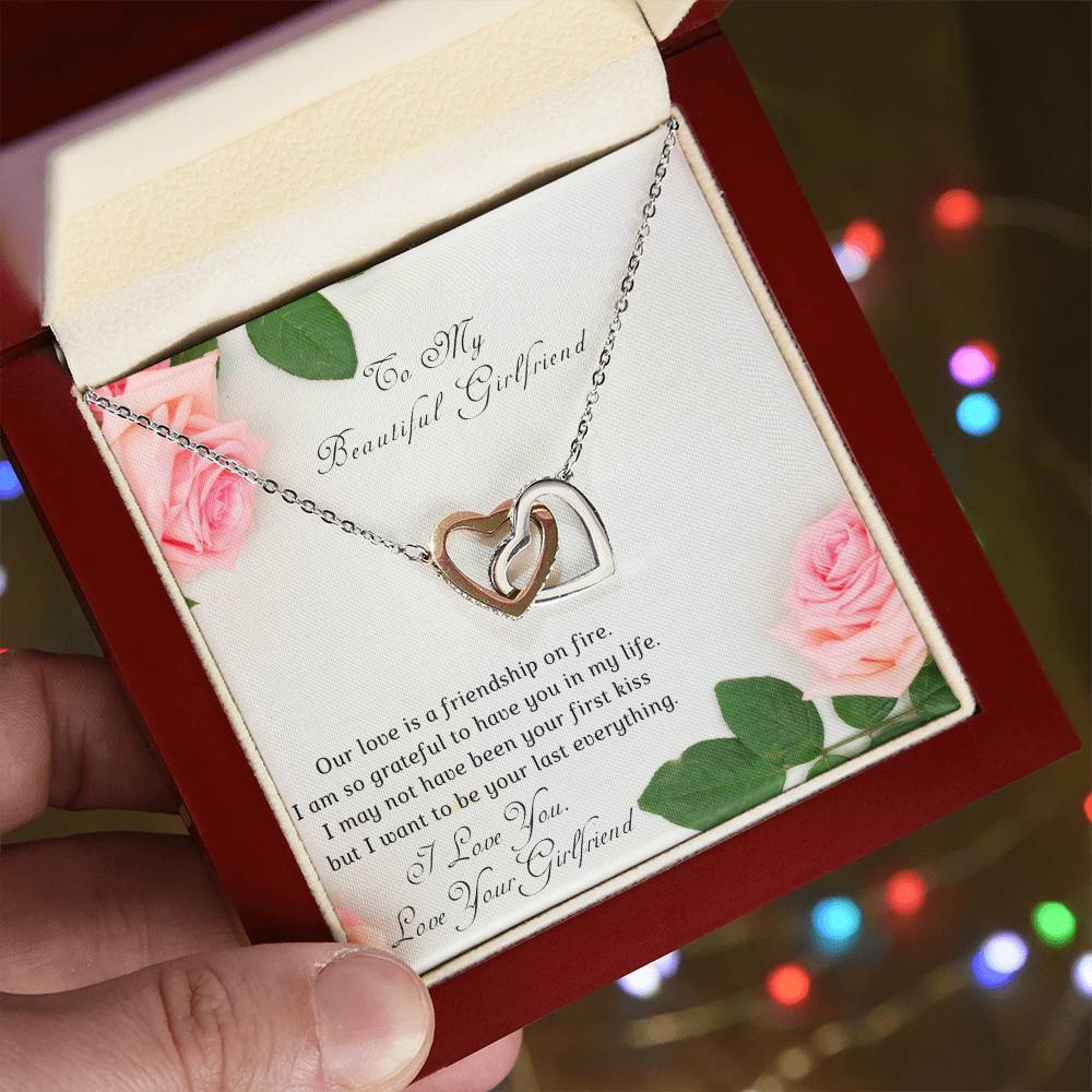 Girl To Girlfriend-Two Hearts Necklace-Our Love Is A. Interlocking Hearts Necklace