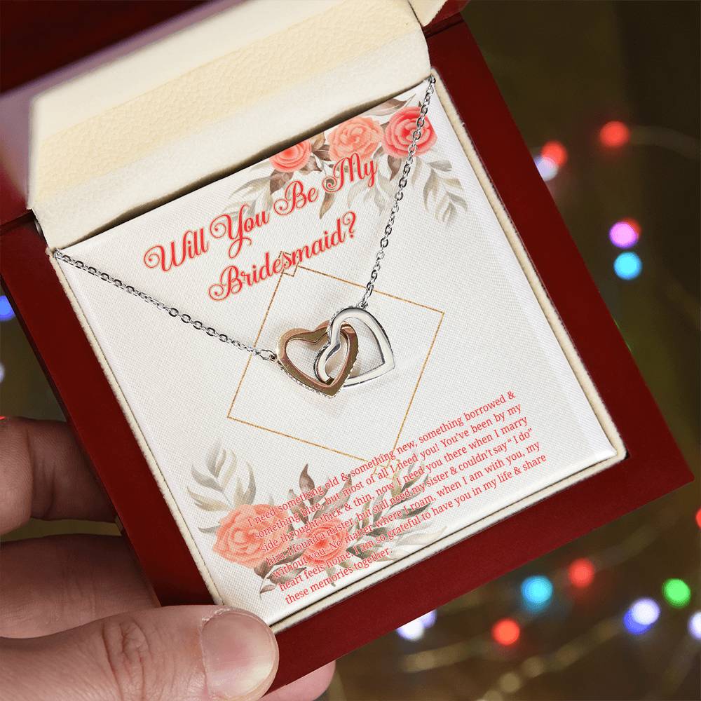 Interlocking Hearts Bridesmaid Necklace Gift Perfect Us Gifts Interlocking Hearts Necklace