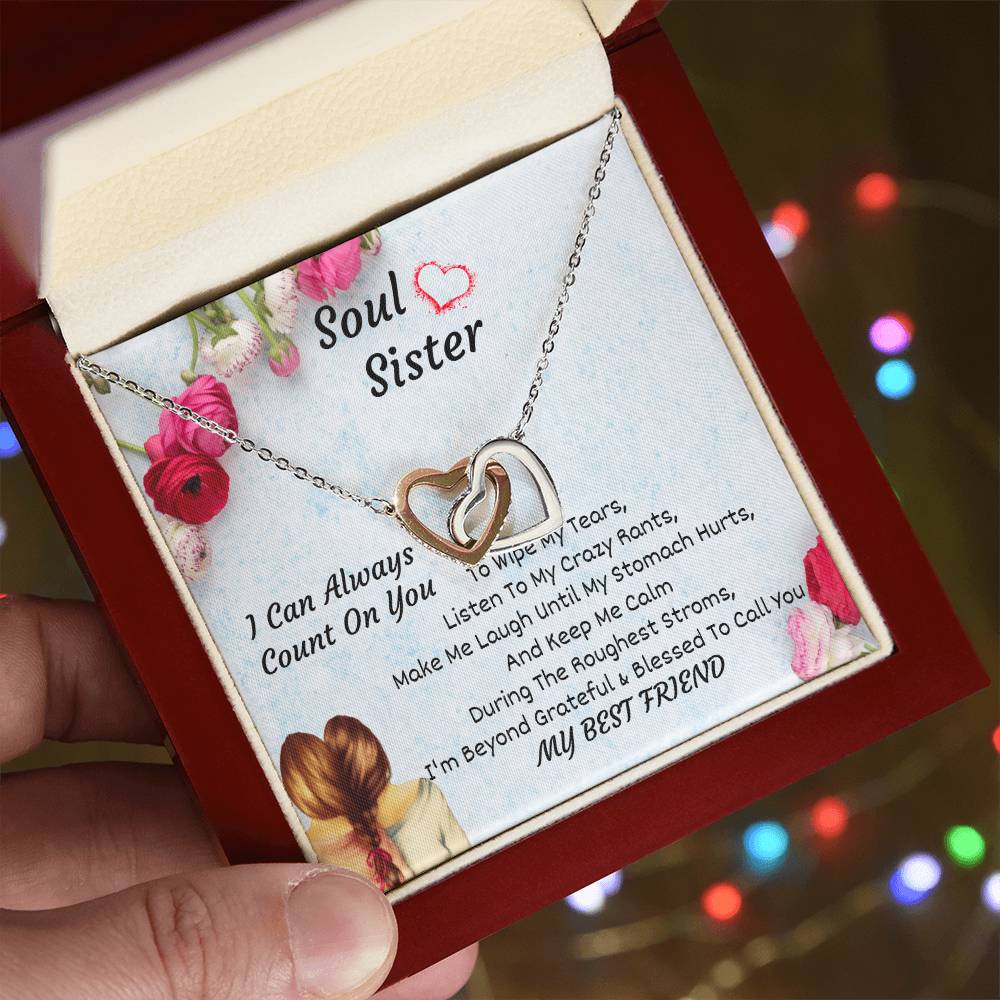 Soul Sister Interlocking Heart Necklace Interlocking Hearts Necklace