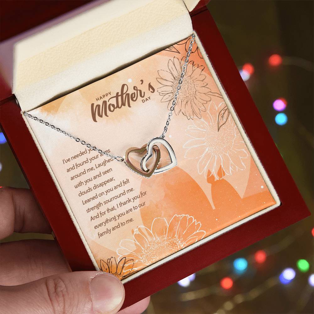 Special Edition Thank You For Everything - Happy Mothers Day Interlocked Hearts Necklace Tm2V5 Interlocking Hearts Necklace