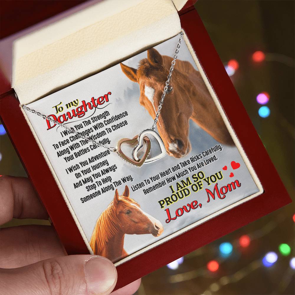 Horse Lover'S Daughter - Interlocking Heart Necklace Interlocking Hearts Necklace