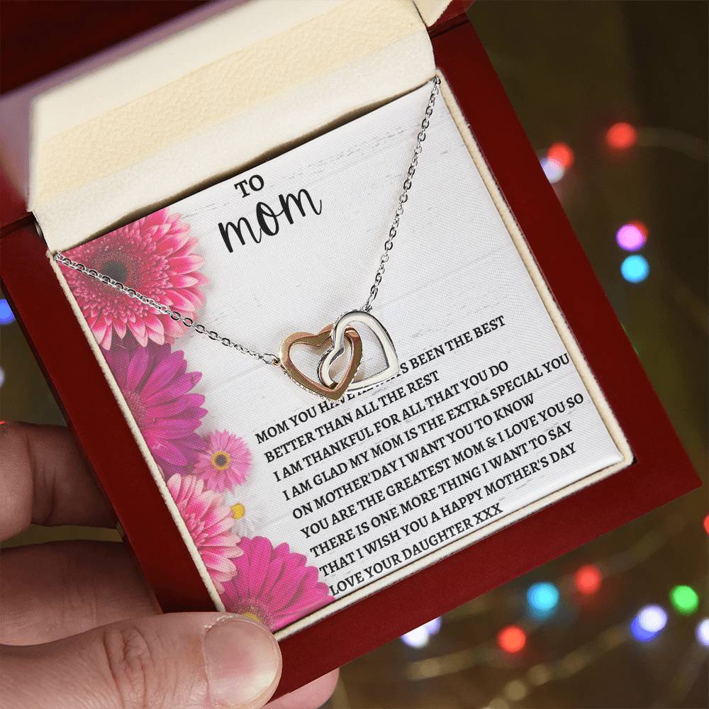 Limited Mothers Day Stock Interlocking Hearts Necklace