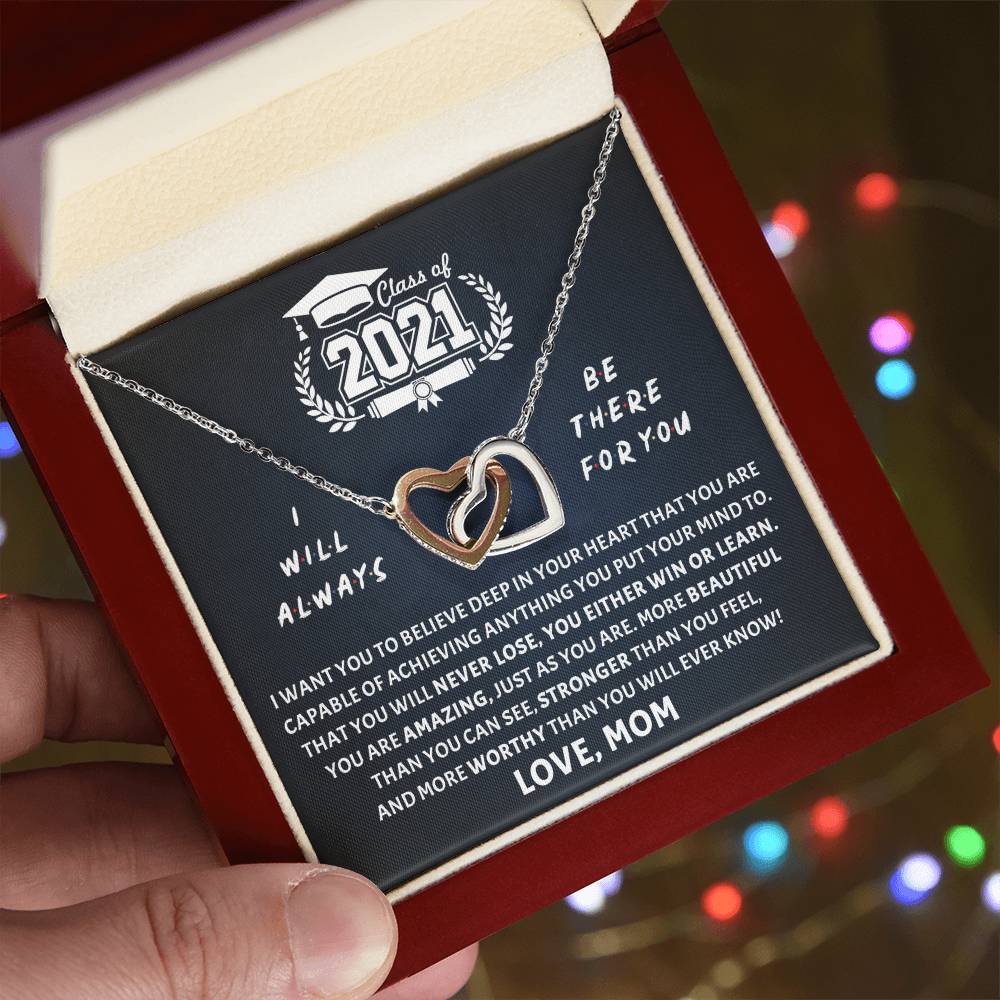 Believe In Deep Interlocking Hearts Necklace