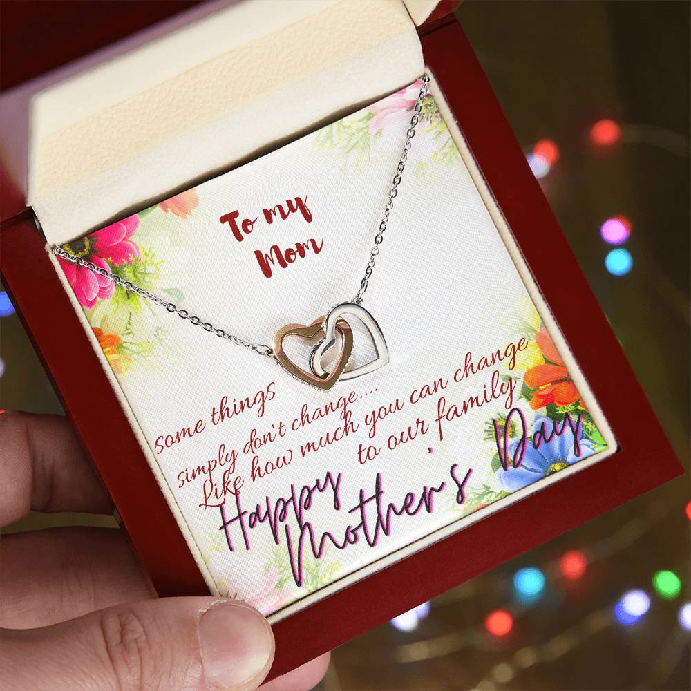 Mother'S Day Necklace Gift For Mom Mothers Day Gift To My Mom Necklace For Mom Mom'S Day Gift Mother Day Gift Set Interlocking Hearts Necklace
