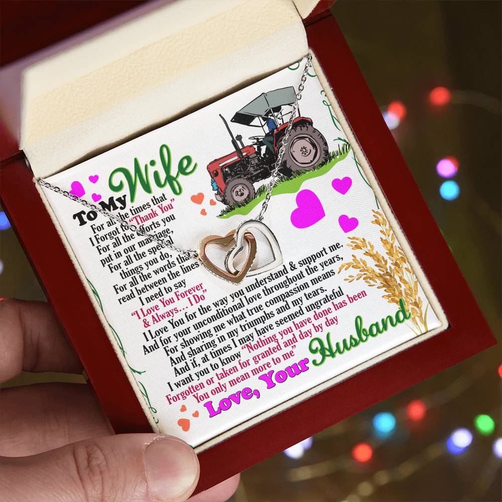 Farmer'S Wife - Interlocking Heart Necklace Interlocking Hearts Necklace