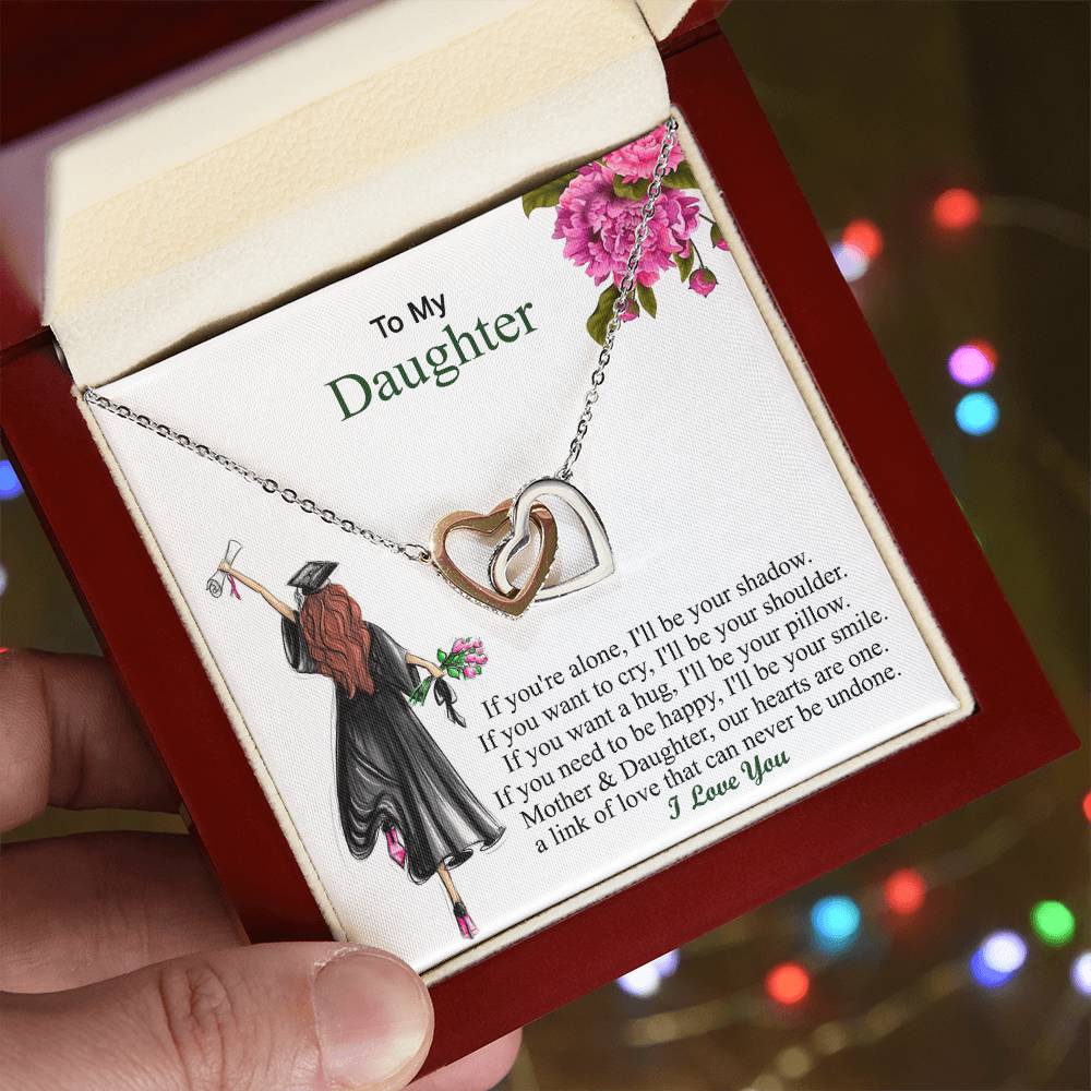 Graduation Gift For Her Graduation Day - Necklace Interlocking Hearts Necklace