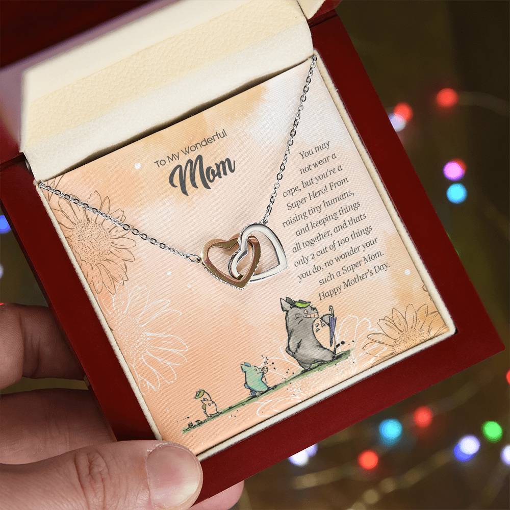 Special Edition Super Hero Mom Interlocked Heart Tm2V2 Interlocking Hearts Necklace