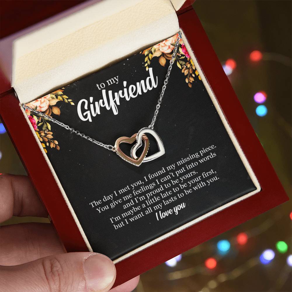 To My Future Wife - Premium Lovecube Necklace - So19 Interlocking Hearts Necklace