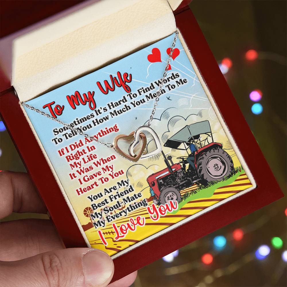 Farmer'S Wife - Interlocking Heart Necklace Interlocking Hearts Necklace