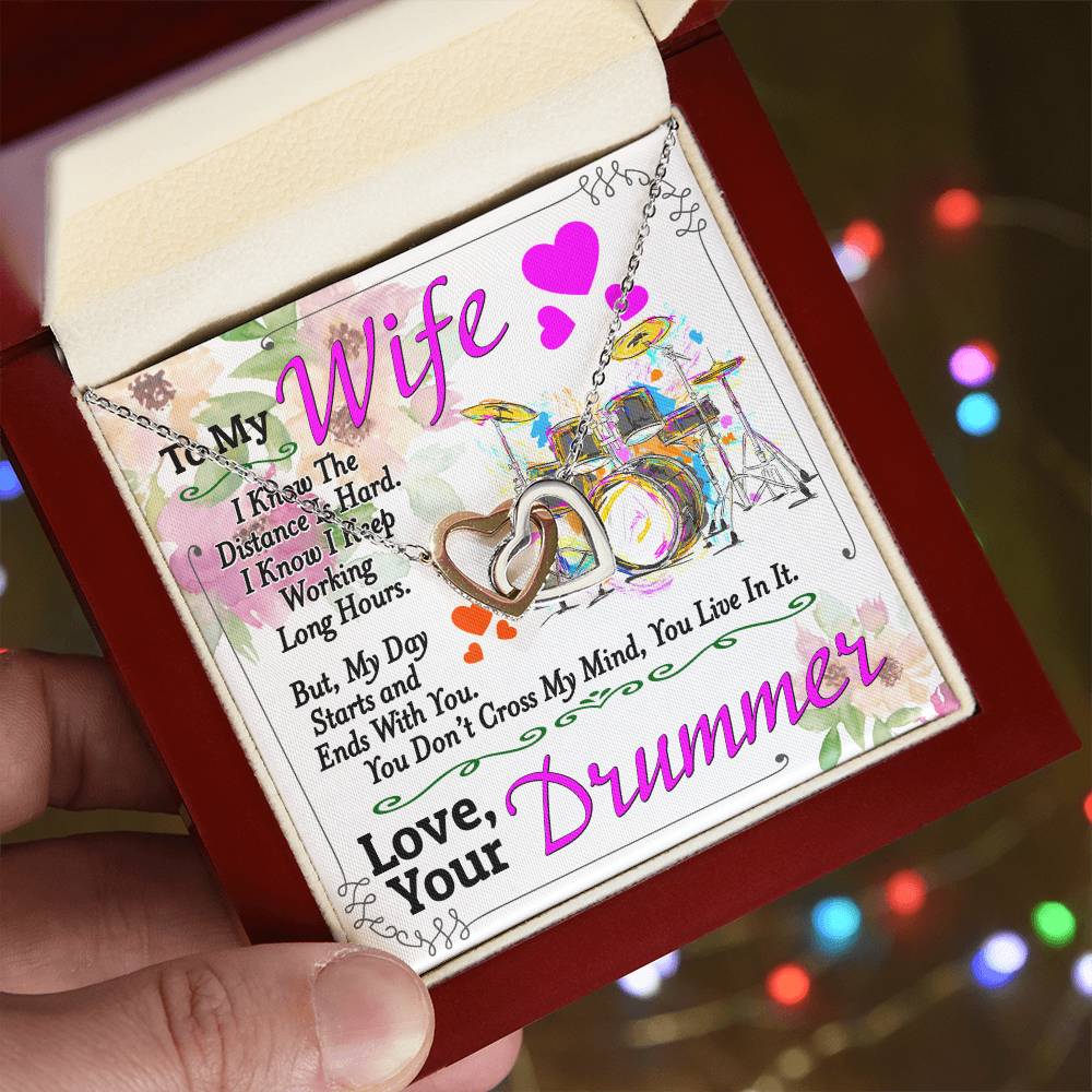 Drummer'S Wife - Interlocking Heart Necklace Interlocking Hearts Necklace