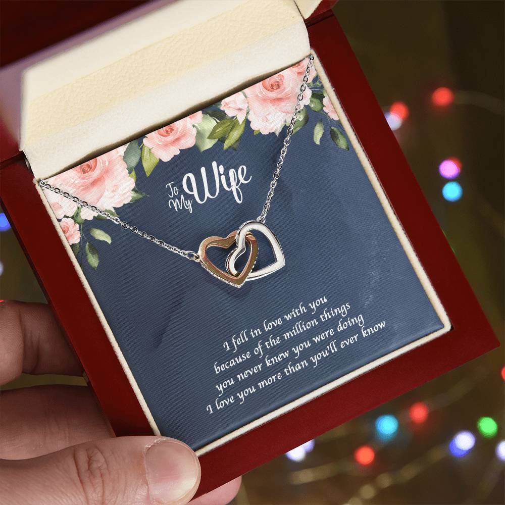 A Million Things Interlocking Heart Necklace Interlocking Hearts Necklace