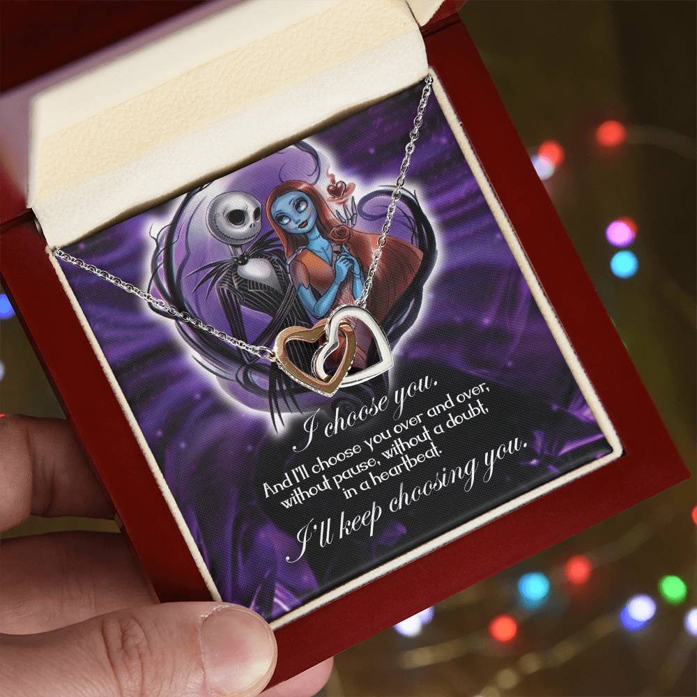Keep Choosing You Interlocking Interlocking Hearts Necklace