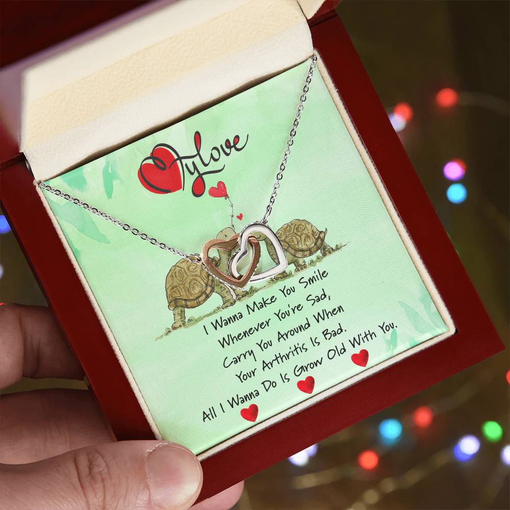 To My Love Gift For Her Valentines Gift Valentines Necklace Gift For Her I Love You Necklace Interlocking Hearts Necklace