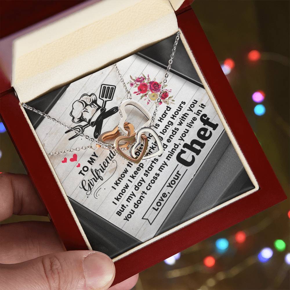 Chef'S Girlfriend-Interlocking Heart Necklace Interlocking Hearts Necklace