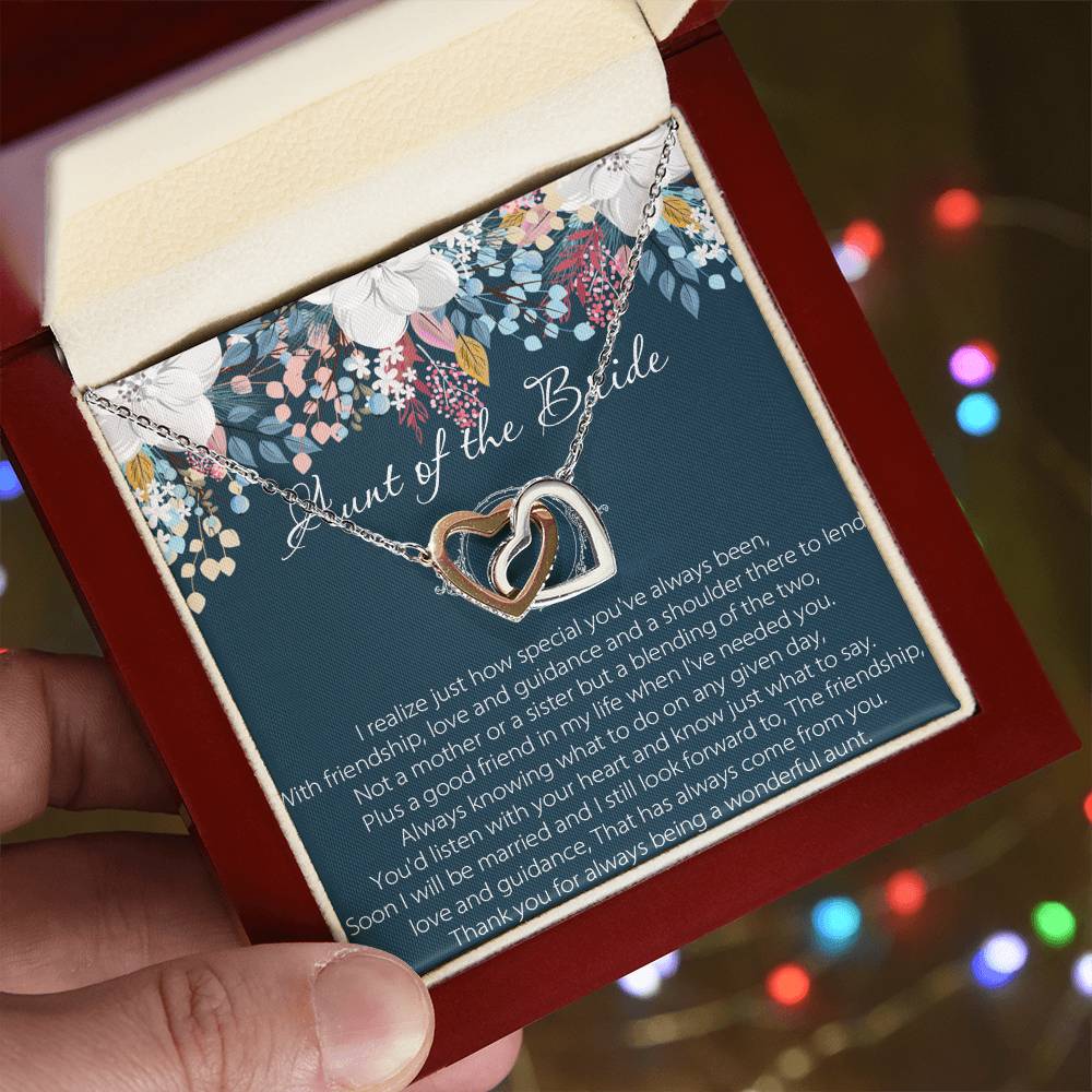 Aunt Of Bride Gift Aunt Of The Bride Necklace Aunt Interlocking Hearts Necklace Wedding Giftaunt Gift For Your Wedding Wedding Gift Aunt