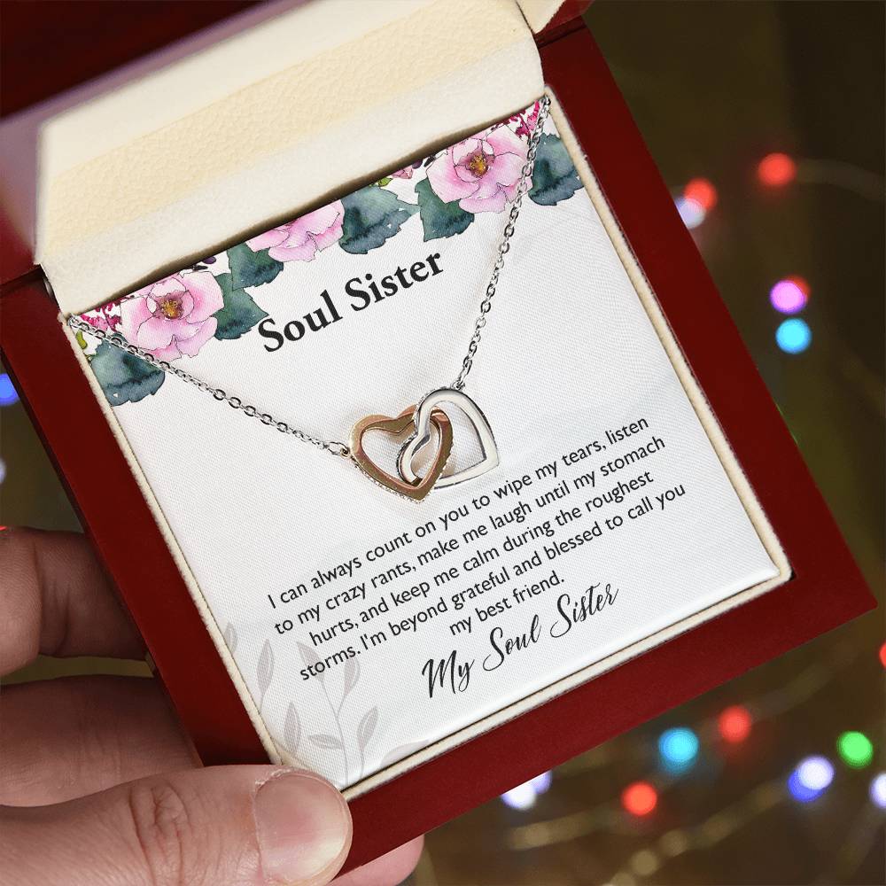 My Soul Sister Interlocking Hearts Necklace