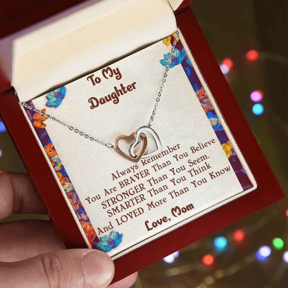 Mother & Daughter Necklace Interlocking Hearts Necklace