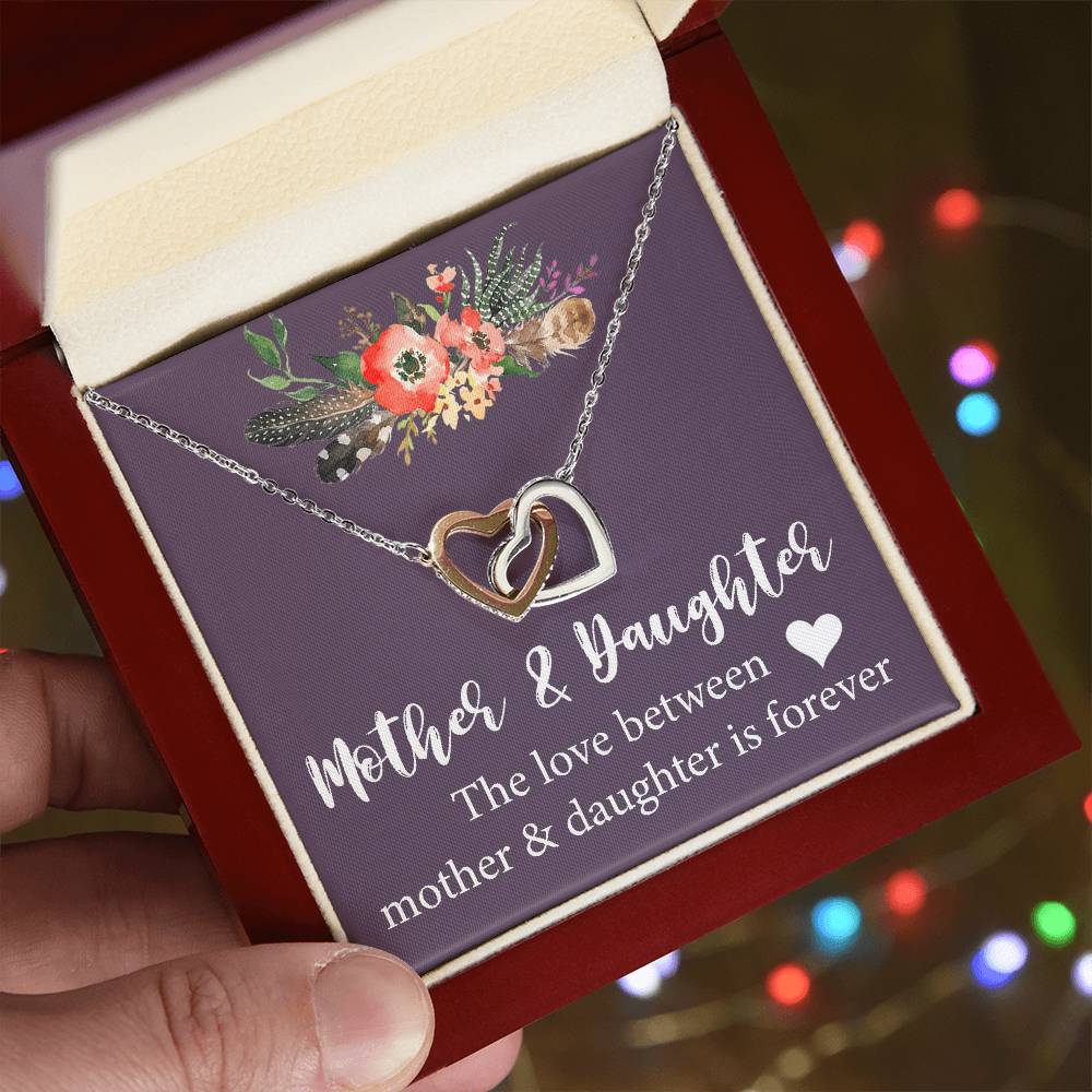 Mother Daughter Gift Necklace Mother'S Day Gift Mother'S Day Necklace Gifts For Mom Interlocking Hearts Necklace
