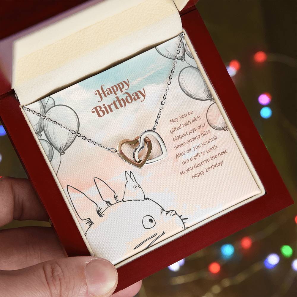 Biggest Joy And Never-Ending Bliss - Interlocking Hearts Necklace