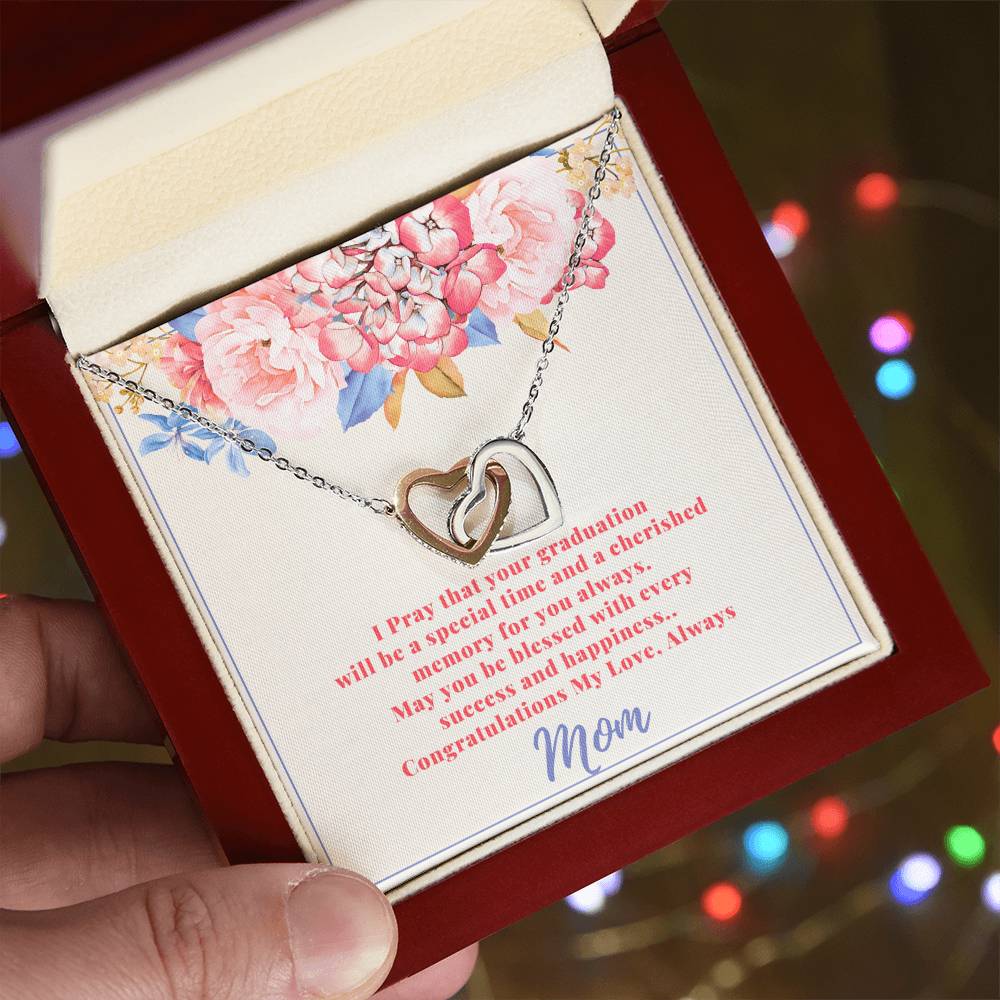Graduation Gifts For Daughter From Mom Interlocking Hearts Necklace