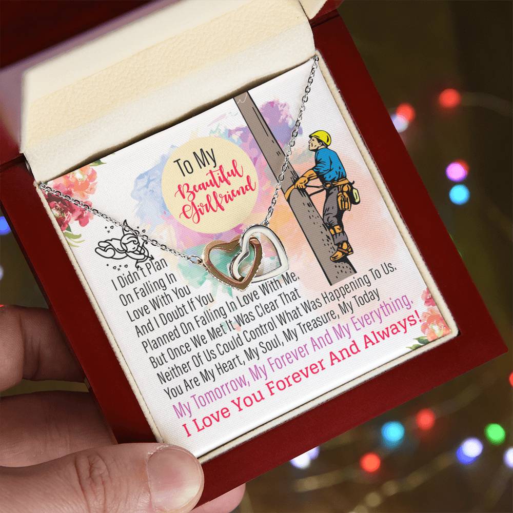 Lineman'S Girlfriend - Interlocking Heart Necklace Interlocking Hearts Necklace