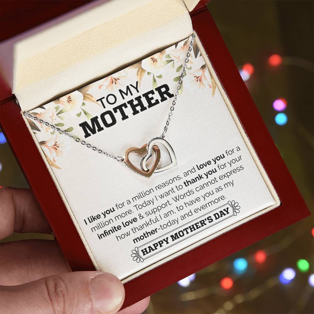 Interlocking Hearts Mother'S Day Necklace Interlocking Hearts Necklace