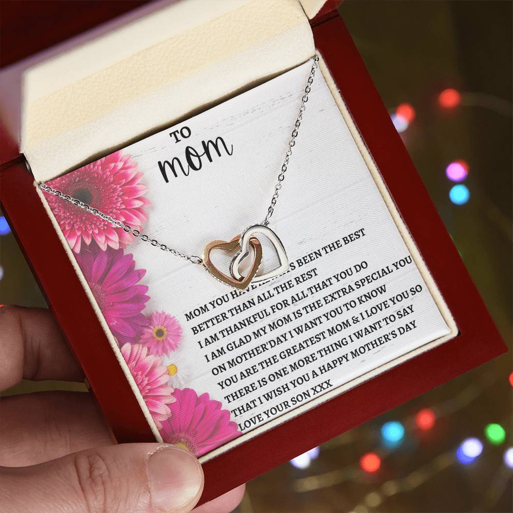 Limited Mothers Day Stock Interlocking Hearts Necklace