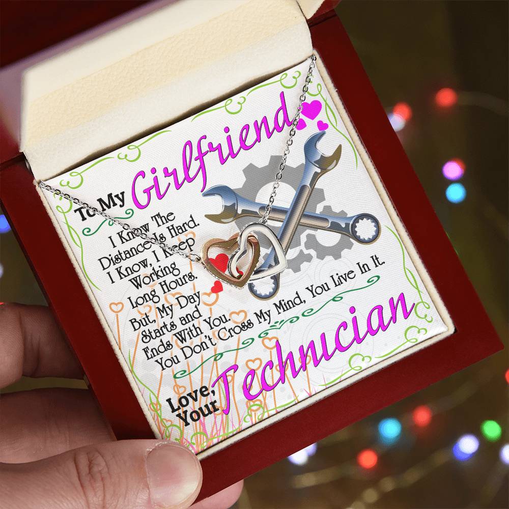 Technician'S Girlfriend - Interlocking Heart Necklace Interlocking Hearts Necklace