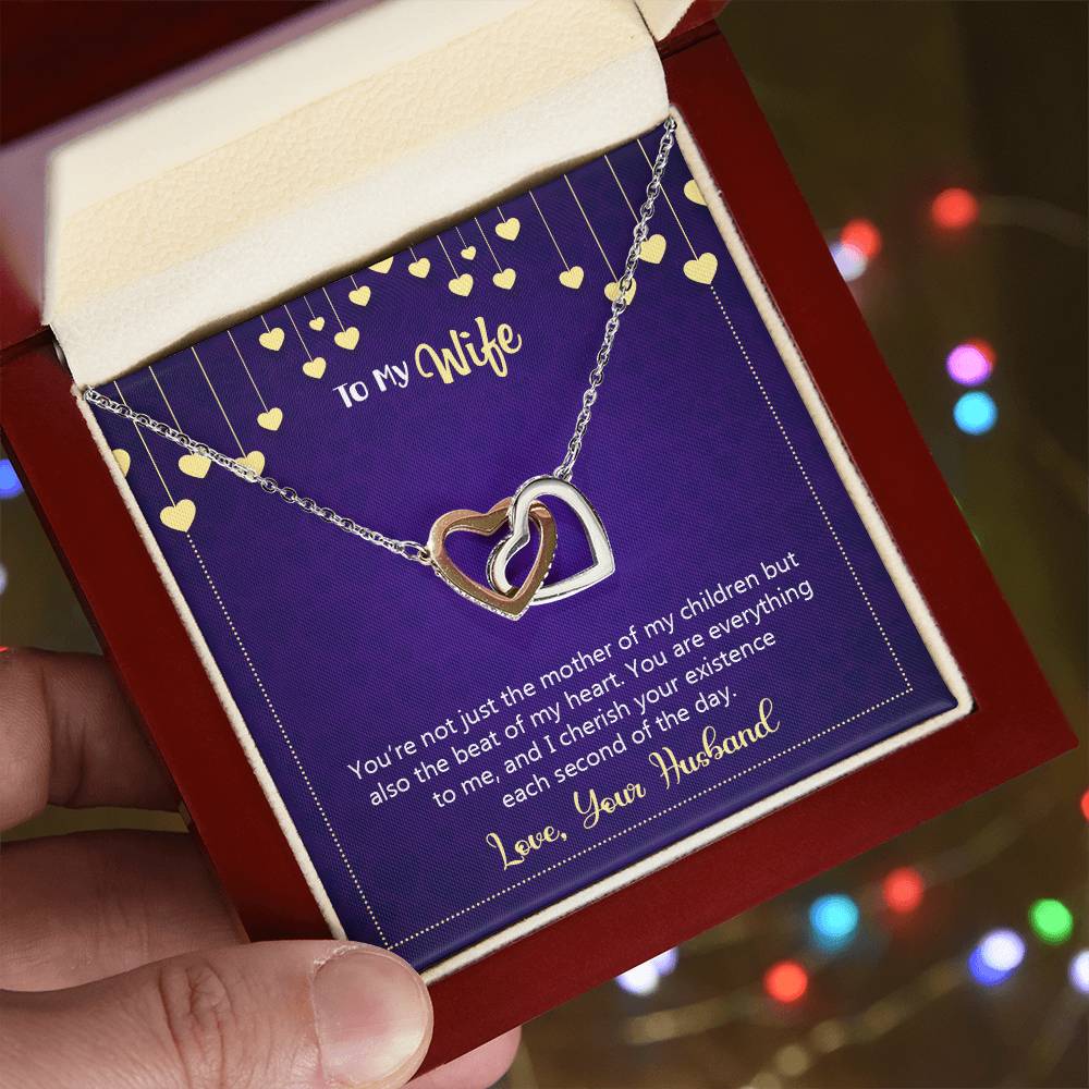 Interlocking Hearts Necklace Happy Anniversary You'Re Not Just The Mother Of My Children