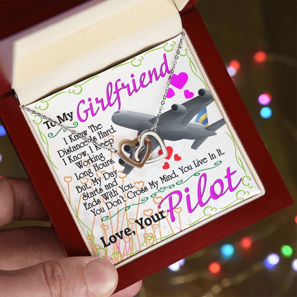 Pilot'S Girlfriend - Interlocking Heart Necklace Interlocking Hearts Necklace