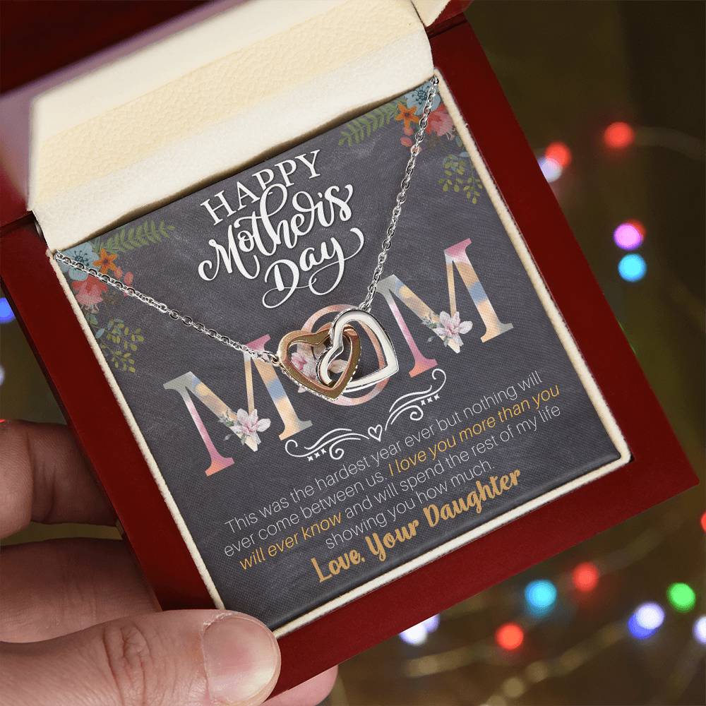 Best Mother'S Day Interlock Necklace Interlocking Hearts Necklace