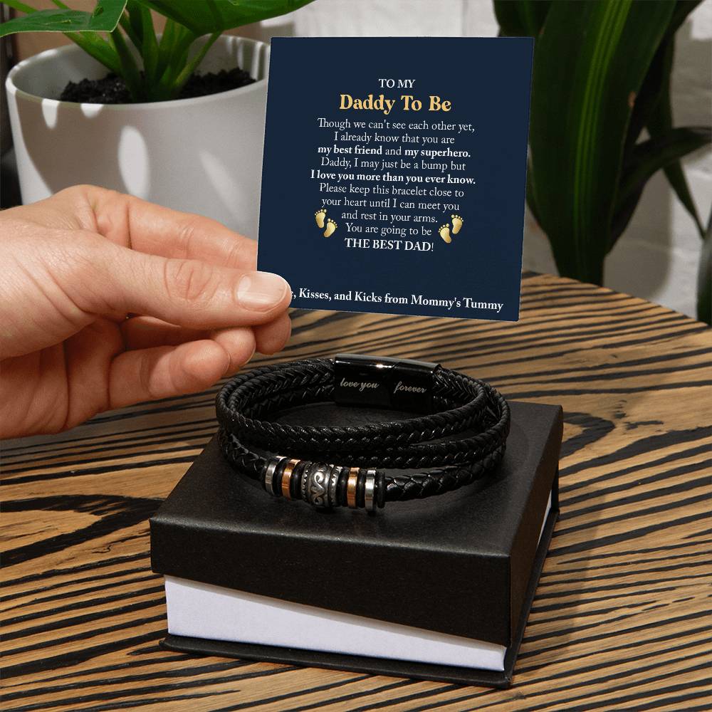 To My Daddy To Be - Love You Forever Bracelet