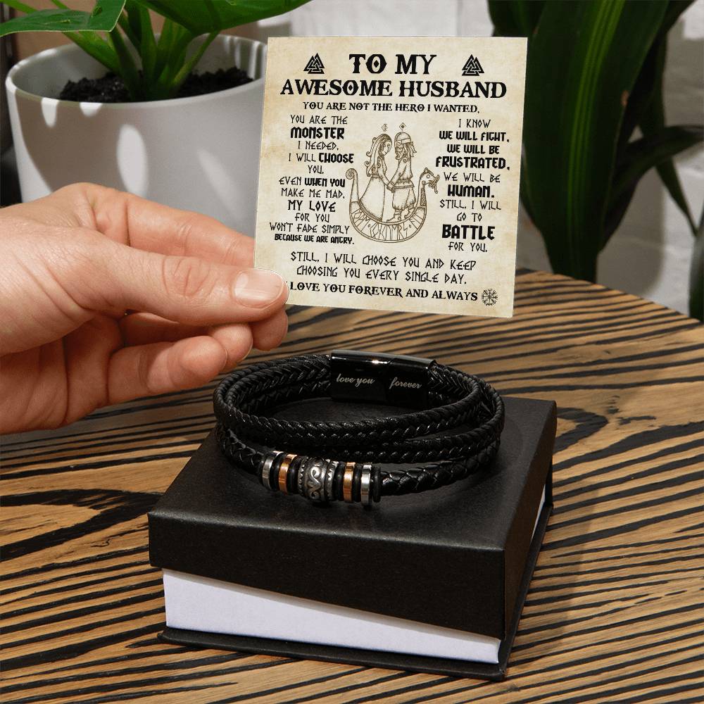 Husband - Battle For You - Bracelet - Love You Forever Bracelet
