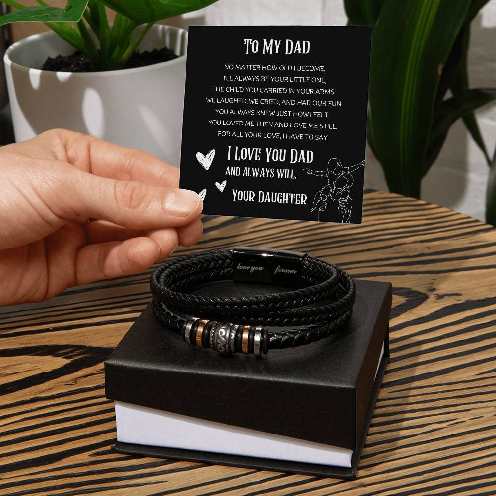 To My Dad - Love You Forever Bracelet