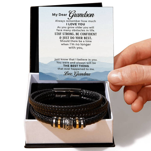 Grandmother-To-Grandson Love You Forever Bracelet - Love You Forever Bracelet